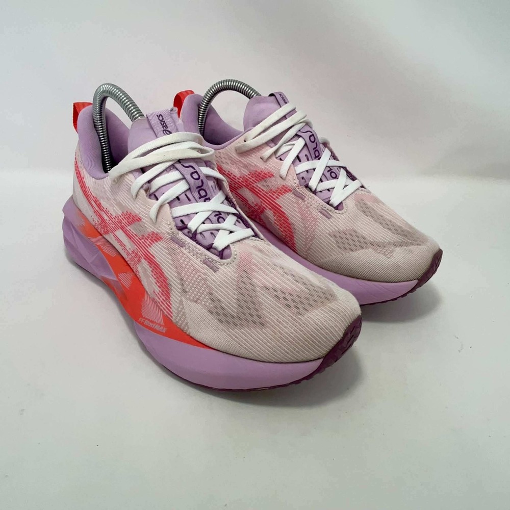 Asics Novablast 3 Womens 7.5 Running Shoes Lavender Pink Orange 1012B288-500